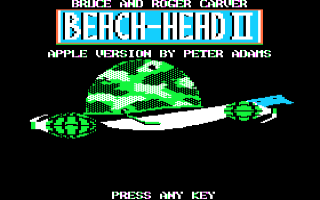 Beach-head II Title Screen